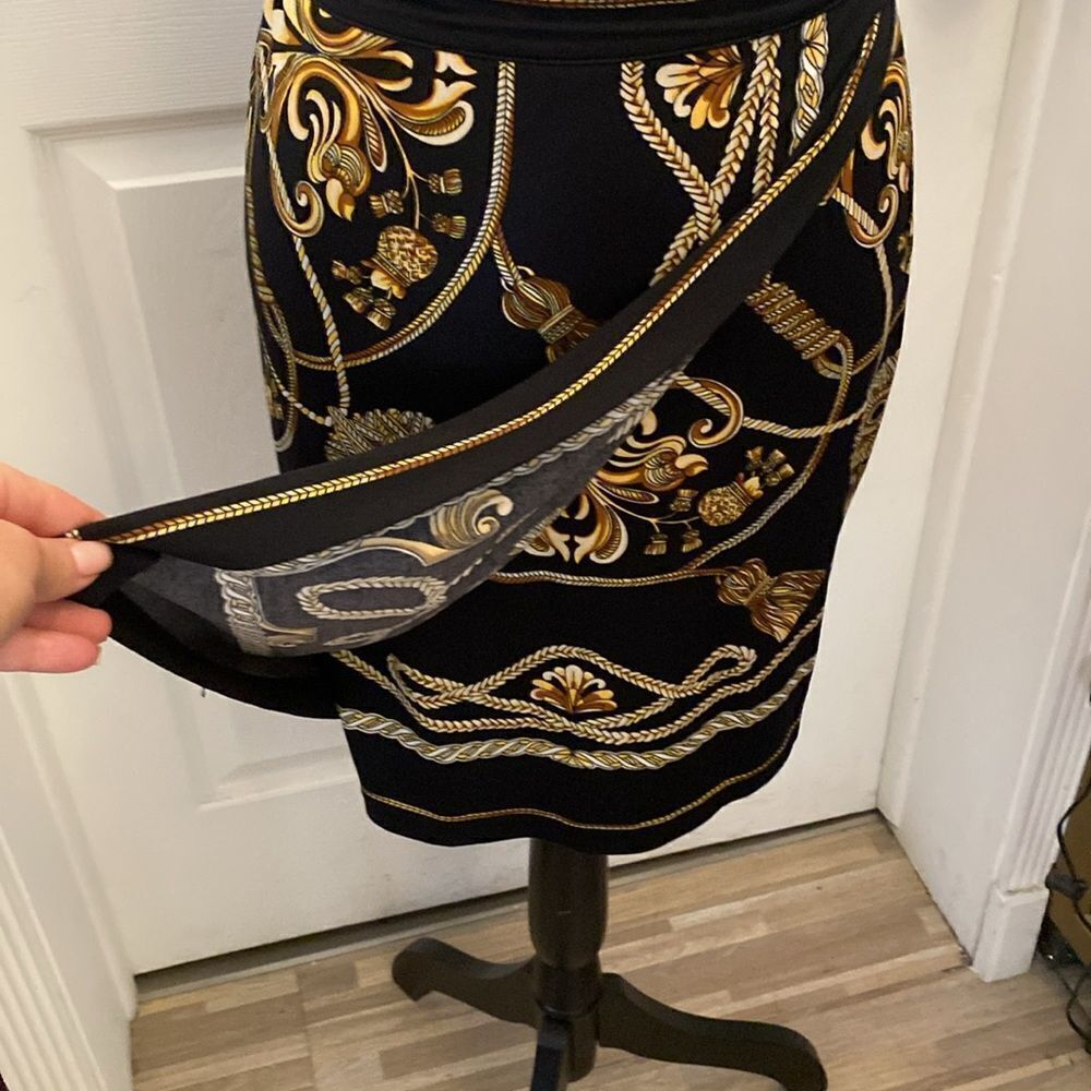 Cache Black And Cream Embellished Mini Pencil Ski… - image 3